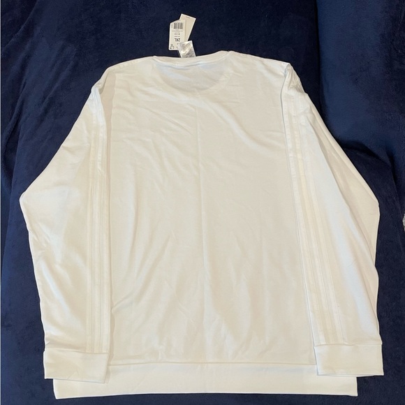 white adidas long sleeve 2XL with tags - Picture 2 of 3